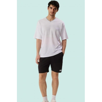 Erkek Kısa Boy Straight Şort Normal Bel Çok Rahat Günlük Spor Hafta Sonu Dayanıklı Malzeme