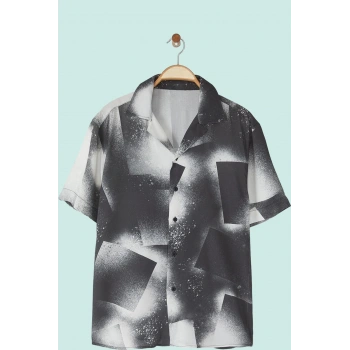 Erkek Kısa Kollu Basic Gömlek Viskoz Dokuma Kumaş Günlük Kullanım Yaz Aylarının Vazgeçilmezi