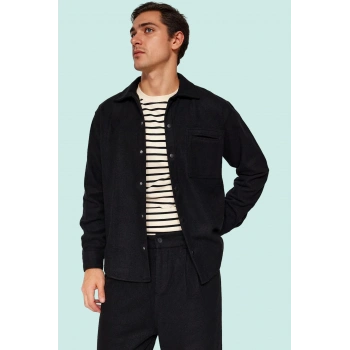 Erkek Kışlık Dokulu Kaşe Ceket Gömlek Standart Kol Casual Günlük Yaz Aylarının Vazgeçilmezi