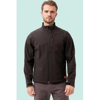 Erkek Kışlık Su Geçirmez Softshell Mont Salina İtici Rüzgar Outdoor