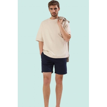 Erkek Klasik Şort Pamuk Oxford Dokuma Rahat Günlük Stil Hafta Sonu Yaz Aylarının Vazgeçilmezi