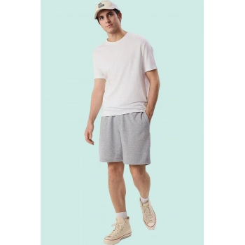 Erkek Melanj Oversize Şort Geniş Kesim Rahat Günlük Spor Hafta Sonu Yaz Aylarının Vazgeçilmezi