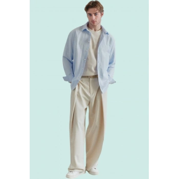 Erkek Modern Dokuma Pamuk Polyester Nakışlı Gömlek Yaz Mevsimine Özel Stilin Buluştuğu Yer