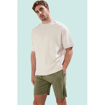 Erkek Oversize Geniş Kesim Kısa Şort Süprem Dokuma Rahat Günlük Yaz Aylarının Vazgeçilmezi