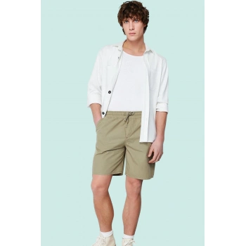 Erkek Pamuklu Bağcıklı Şort Bermuda Yaz Aylarının Rahatlığı Günlük Kullanım Modern Tasarım