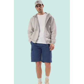 Erkek Pamuklu Denim Şort Rahat Geniş Paça Kısa Boy Günlük Kullanım İçin Ideal Modern Tasarım