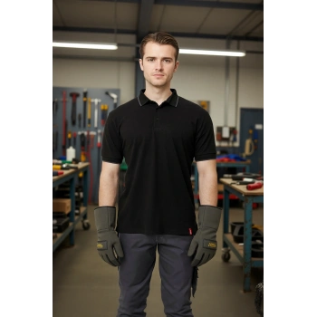 Erkek Polo Yaka Tshirt Koyu Pamuklu Nefes Alabilir Klasik Nepeta shirt Kesim Günlük İş Kullanımı