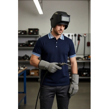 Erkek Polo Yaka Tshirt Pamuklu Nefes Alabilir Biloba shirt Şık Günlük İş Kullanımı İçin