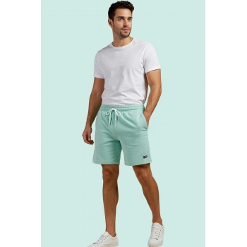 Erkek Rahat Fit Geometrik Desenli Kapri Şort Polyester Yazlık Spor Yaz Aylarının Vazgeçilmezi