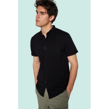 Erkek Slim Fit Örme Pike Gömlek Kısa Kollu Hakim Yaka Pamuk Yazlık Yaz Aylarının Vazgeçilmezi