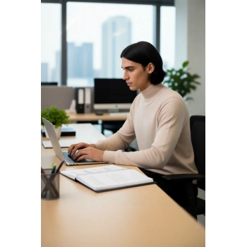 Erkek Standart Kol Fitted Kalıp Triko Kazak Günlük Giyimde Zarafet ve Şıklığı Birleştirir Kaliteli