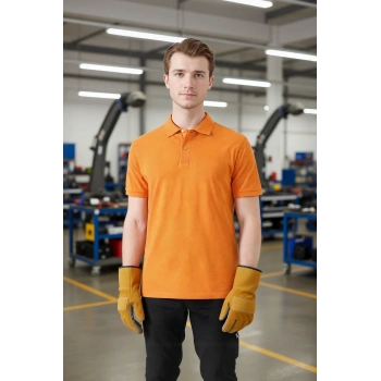 Erkek Yazlık Polo Tişört Açık 100 Pamuk Galanthus shırt