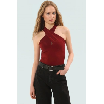 Fitted Sandy Örme Bluz Günlük Yaz Koleksiyonu Rahat Ve Şık Uzun Ömürlü Görünüm