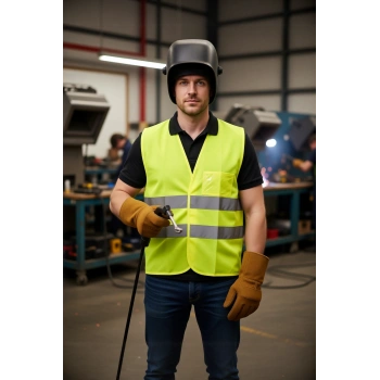 Fosforlu Reflektörlü Güvenlik Yeleği Galanthus vıs Yelek İş Güvenliği