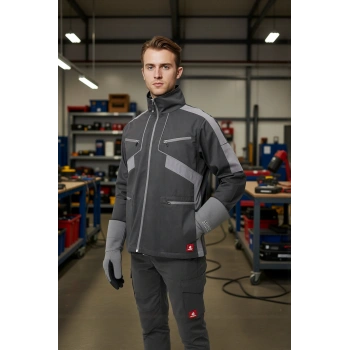 Gabardin Mont Erkek Mevsimlik İş Güvenliği CE Pyrus Fonksiyonel Çok Cepli Şık Koruyucu Dış