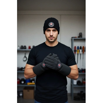 Güvenlik Km Bere Soğuk Hava Koşullarına Uygun Özel Güvenlik Armalı Sıcak Tutan Bere