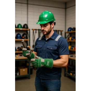 HDPE Baret EN 397 Standart İş Güvenliği Kaskı Kb580 Karam Vidalı