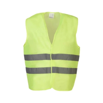 Hi-vis F.sarı Reflektörlü İş Güvenliği Yeleği Yüksek Görünürlük Trafik & İnşaat