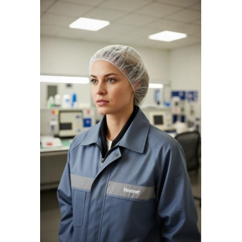 Hijyenik Tek Kullanımlık Bone 100 Adet Kağıt Nefes Alabilen Lastikli Saç Koruyucu