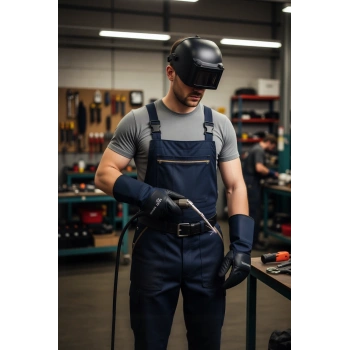 İş Güvenliği Deri Kemer Çift Toka Kemeri Dişli Tokalı Ayarlanabilir Delikli Modeli