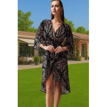 Kadın %100 Pamuklu Rahat Vual Plaj Elbisesi Zarifane Tasarım Zarifane Tasarım Özenle Seçilmiş