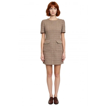 Kadın A Kesim %100 Pamuk Dokuma Mini Elbise Bisiklet Yaka Günlük ve Şık Kombinler İçin Kaliteli