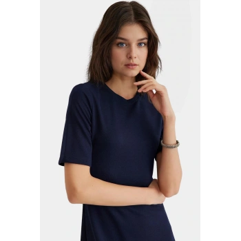 Kadın A line Elbise Rahat Şık ve Çok Yönlü Modern Stil Profesyonel Görünüm Kullanım