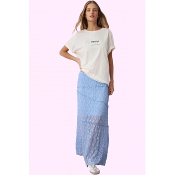 Kadın A line Maxi Etek Yaz Mevsimi için Rahat ve Şık Günlük Kombinler Stilin Buluştuğu Yer