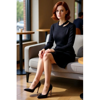 Kadın A Line Rahat Kesim Triko Mini Elbise Uzun Kollu Modern Stiliyle Günlük Şıklık Yaratır