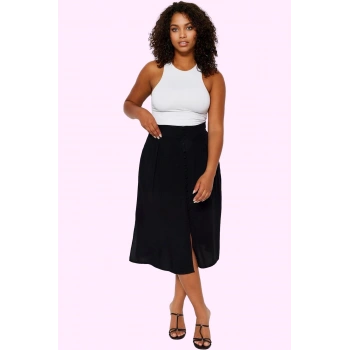 Kadın A line Viskoz Dokuma Etek Renk Normal Bel Günlük Kombinler İçin Yaz Aylarının Vazgeçilmezi