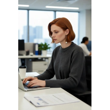 Kadın Akrilik Triko Kazak Regular Kalıp Bisiklet Yaka İnci Detaylı Gündüzden Geceye Konfor