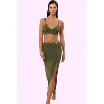 Kadın Aksesuar Detaylı Örme Maxi Etek Yaz Plaj Modası Günlük Kullanım Stilin Buluştuğu Yer