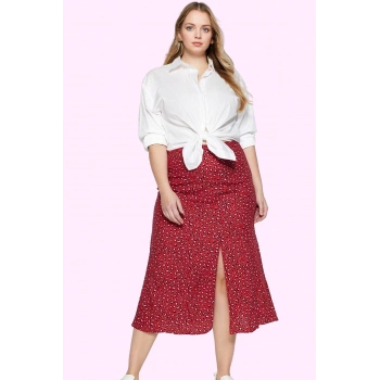 Kadın Animal Desenli Midi Etek Rahat Kesim Viskoz Kumaş Günlük Kullanım Yaz Aylarının Vazgeçilmezi