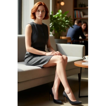 Kadın Antrasit Mini Kolsuz Düğmeli Gömlek Elbise Ofis ve Şehir Şıklığı İçin İdeal Tasarım Kaliteli