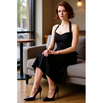 Kadın Askılı Kalp Yaka Düz Dokuma Balık Elbise Özel Günler İçin Modern Maxi Abiye Stili Kaliteli