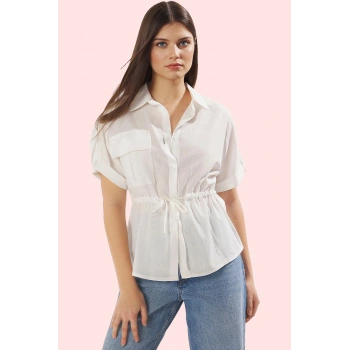 Kadın Basic Fitted Gömlek Pamuk Yazlık Şıklık Dayanıklı Malzeme Yaz Aylarının Vazgeçilmezi