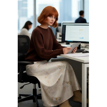 Kadın Bisiklet Yaka Oversize Kalıp Düşük Kol Triko Kazak Rahat ve Şık Kış Kombinleri İçin Kaliteli