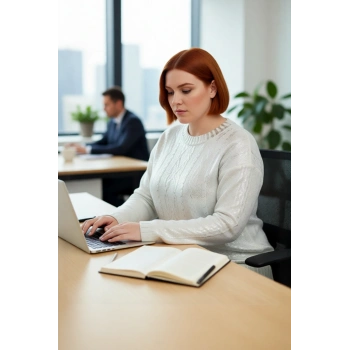 Kadın Bisiklet Yaka Regular Kalıp Varaklı Saç Örgü Triko Kazak Kış Günleri İçin Konforlu Zarafet