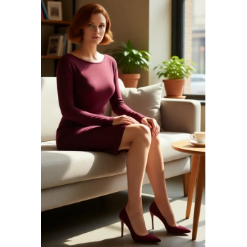 Kadın Bodycon Fitilli Örme Uzun Kollu Sırt Dekolteli Mini Elbise Kış Kombinleri İçin İdeal