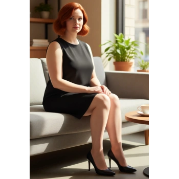 Kadın Büyük Beden Kolsuz Shift Kalıp Bisiklet Yaka Mini Dokuma Elbise Günlük Şıklığınızı Tamamlar