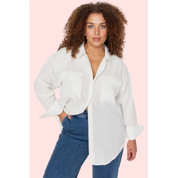 Kadın Büyük Beden Oversize Poplin Gömlek Renk Günlük Kullanım İçin Yaz Aylarının Vazgeçilmezi