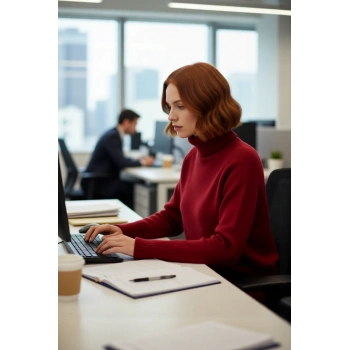 Kadın Casual Regular Kalıp Balıkçı Yaka Triko Kazak Uzun Reglan Kol Soğuk Havalara Özel Kaliteli