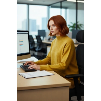 Kadın Cool Ve Konforlu Regular Kalıp Dik Yaka Triko Tunik Kazak Soğuk Havalarda Şık Görünüm Sunar