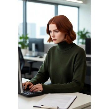 Kadın Crop Boy Oversize Triko Kazak Dik Yaka Standart Kol Düz Desen Yumuşak Dokulu Kış Gardırobu