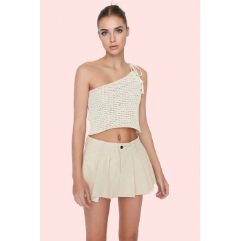 Kadın Denim Şort Etek Pileli Kısa Boy Pamuklu Yazlık Günlük Kullanım Yaz Aylarının Vazgeçilmezi