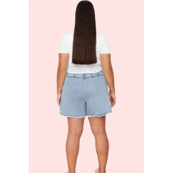 Kadın Denim Şort Etek Volanlı Detay Pamuk Yaz Günlük Kaliteli Malzeme Stilin Buluştuğu Yer