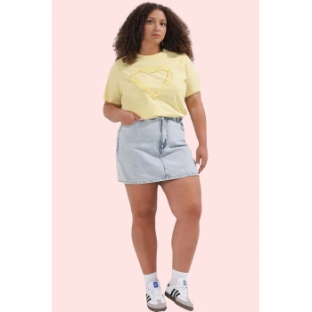 Kadın Denim Yüksek Bel Geniş Paça Şort Etek Pamuk Rahat Günlük Stil Yaz Aylarının Vazgeçilmezi