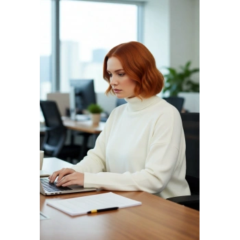 Kadın Düz Relaxed Kalıp Balıkçı Yaka Düşük Kol Triko Kazak Kış Kombinlerine Konfor Katıyor