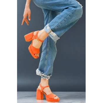 Kadın Elegant Ayakkabı Alçak Platform Topuklu Ayakkabı Özel Tasarım Abiye Ayakkabı