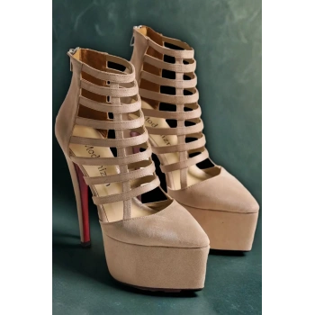 Kadın Elegant Ayakkabı Platform Topuklu Platform Ayakkabı Özel Tasarım Abiye Ayakkabı